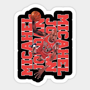 Michael Jordan Slam Dunk Style Sticker